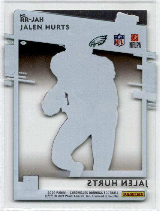 2020 Panini Chronicles Clearly Donruss Rated Rookies #RR-JAH Jalen Hurts Eagles