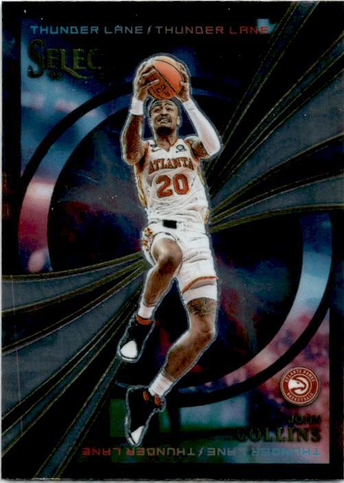 2022-23 Panini Select Thunder Lane Green Prizms #4 John Collins Atlanta Hawks