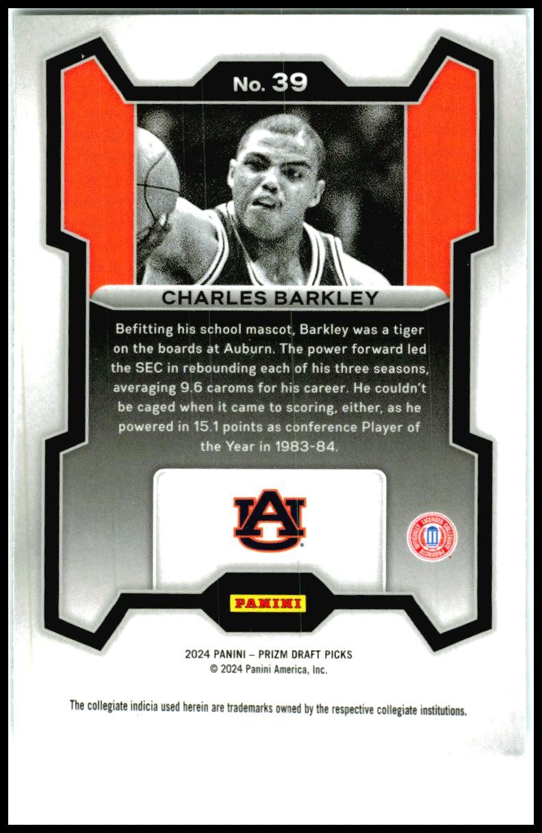 2024 Panini Prizm Draft Picks #39 Charles Barkley Suns