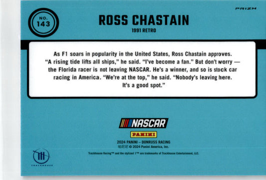 2024 Donruss Optic Racing Blue Velocity #143 Ross Chastain