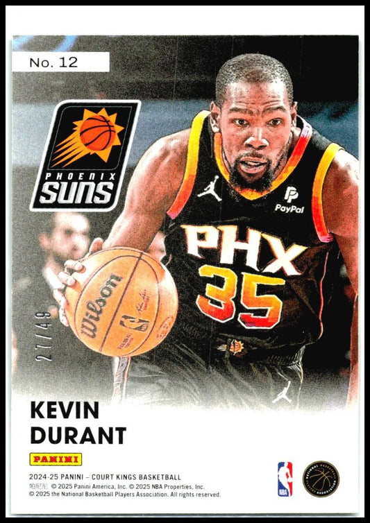 2024-25 Panini Court Kings Double Exposure Jade #12 Kevin Durant Suns