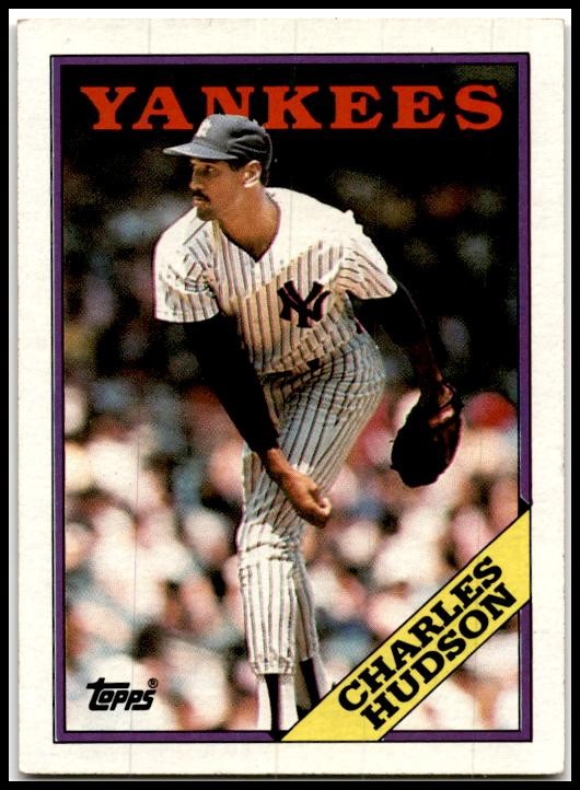 1988 Topps #636 Charles Hudson New York Yankees