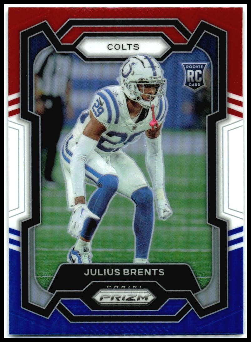 2023 Panini Prizm Red White and Blue #346 Julius Brents Indianapolis Colts