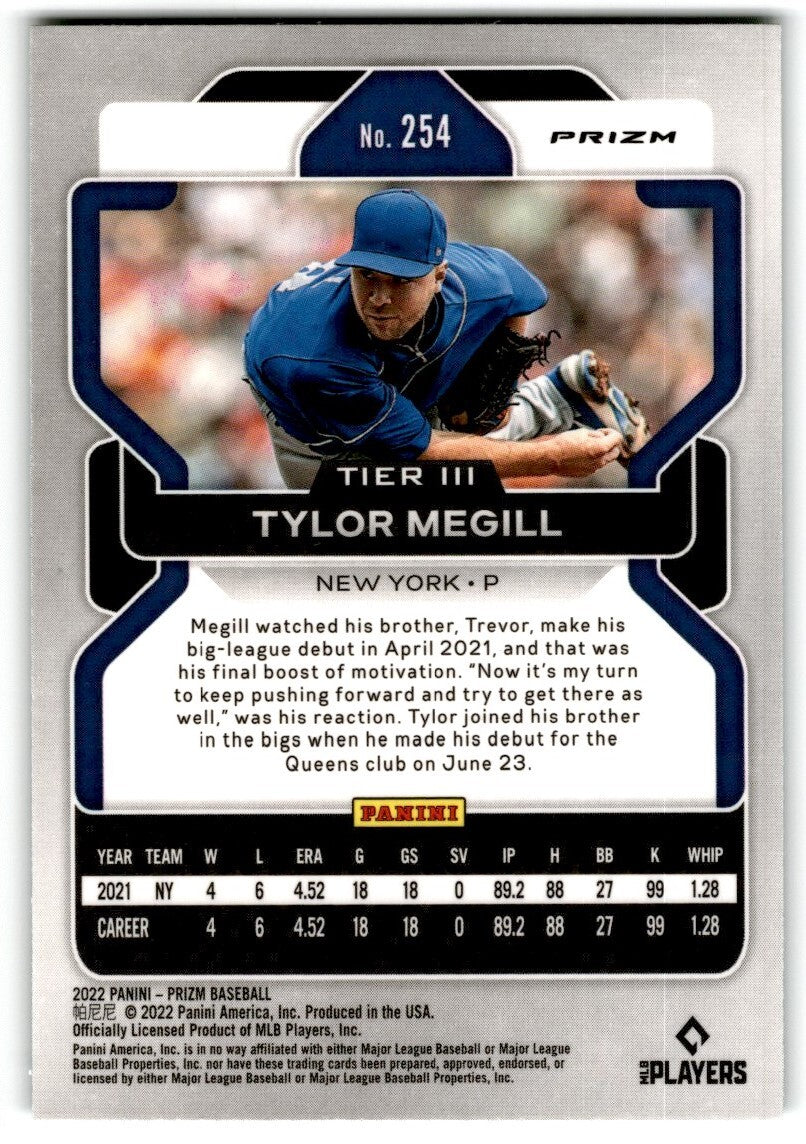 2022 Panini Prizm Green Tylor Megill Rookie New York Mets #254