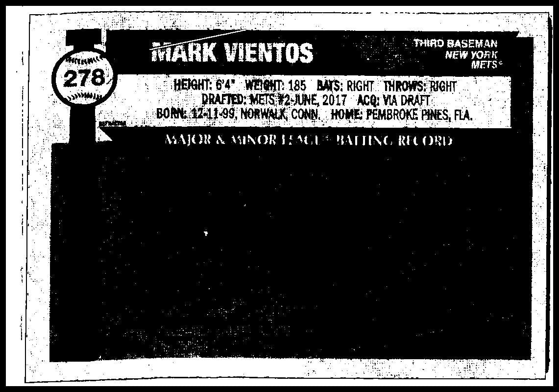 2025 Topps Heritage Chrome #278 Mark Vientos Mets