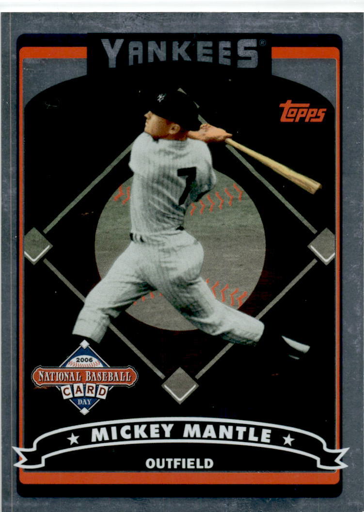 2006 National Baseball Card Day Topps Inserts #T2 Mickey Mantle New York Yankees