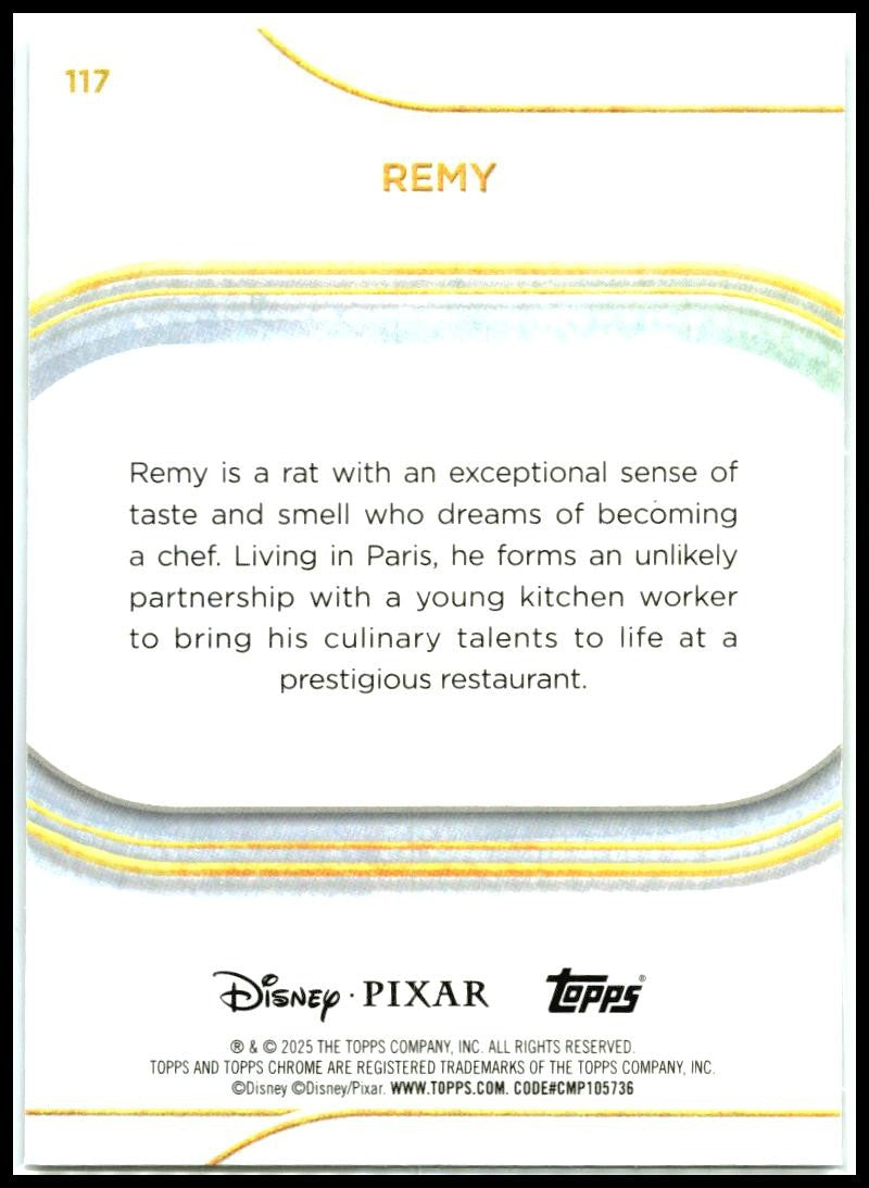 2025 Topps Chrome Disney #117 Remy