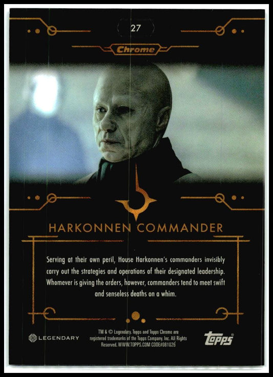 2024 Dune Chrome® - Hobby Box Orange Refractor /25 ##27 Harkonnen Commander