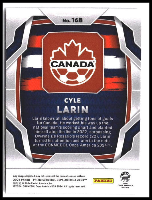 Cyle Larin #168 2024 Panini Prizm CONMEBOL Copa America