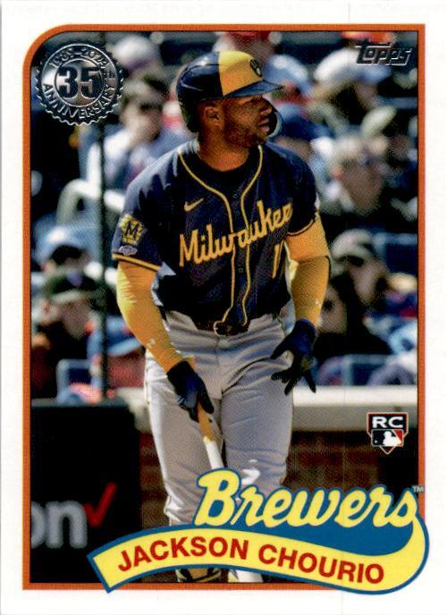 2024 Topps Update 1989 Topps 35th Anniversary #89US-44 Jackson Chourio Brewers