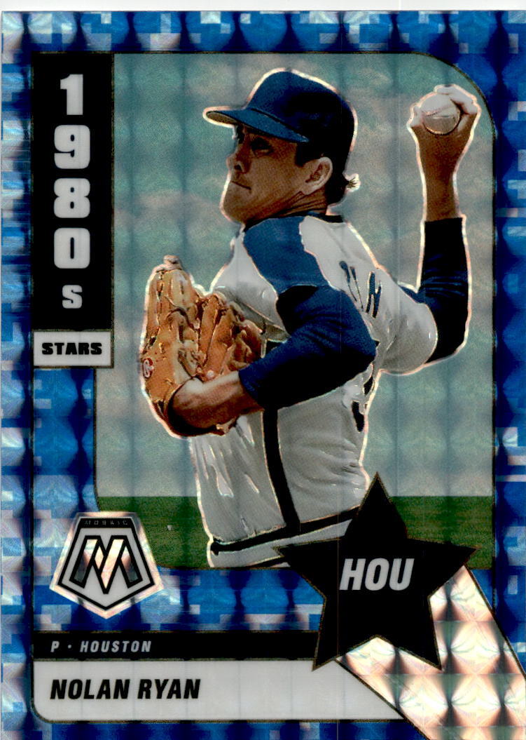 2022 Panini Mosaic Blue Camo Mosaic #290 Nolan Ryan Houston Astros