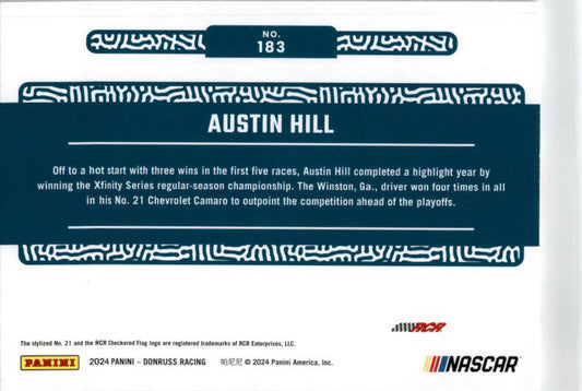 2024 Donruss Xfinity Regular-Season Champ #183 Austin Hill