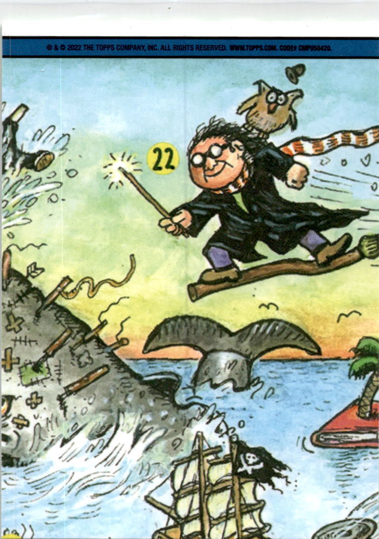 2022 Topps Garbage Pail Kids Book Worms Series 1 Booger Green #7a Cat Hattie