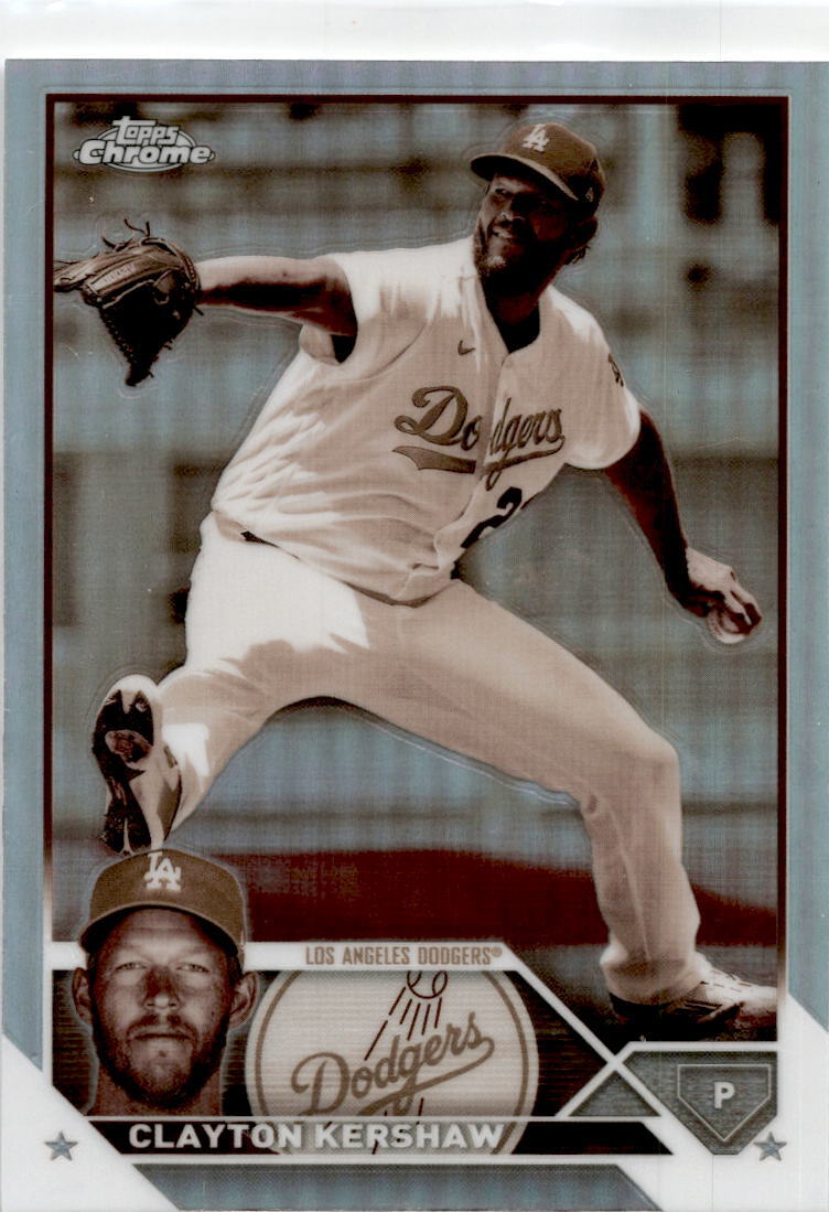2023 Topps 1st Edition Sepia Refractor #22 Clayton Kershaw Los Angeles Dodgers