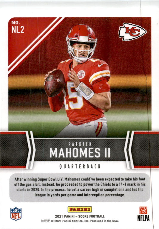 2021 Score #NL2 Patrick Mahomes II