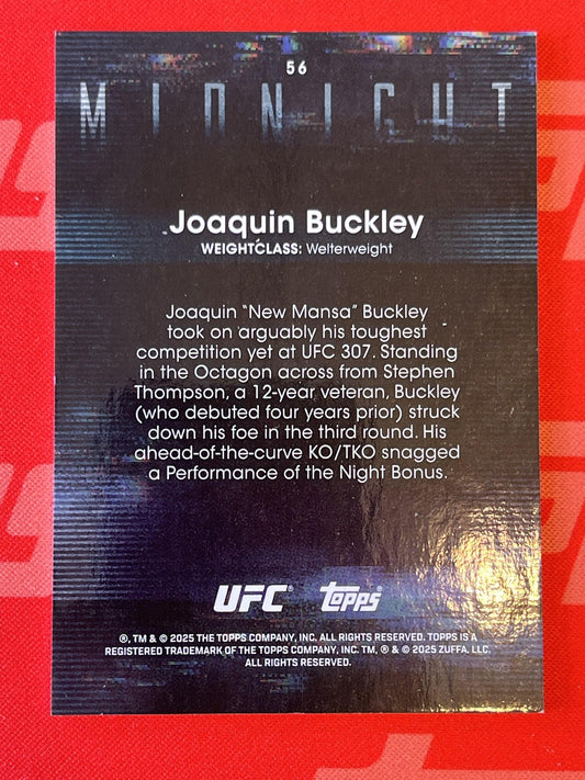 2025 Topps Midnight Morning /125 #56 Joaquin Buckley