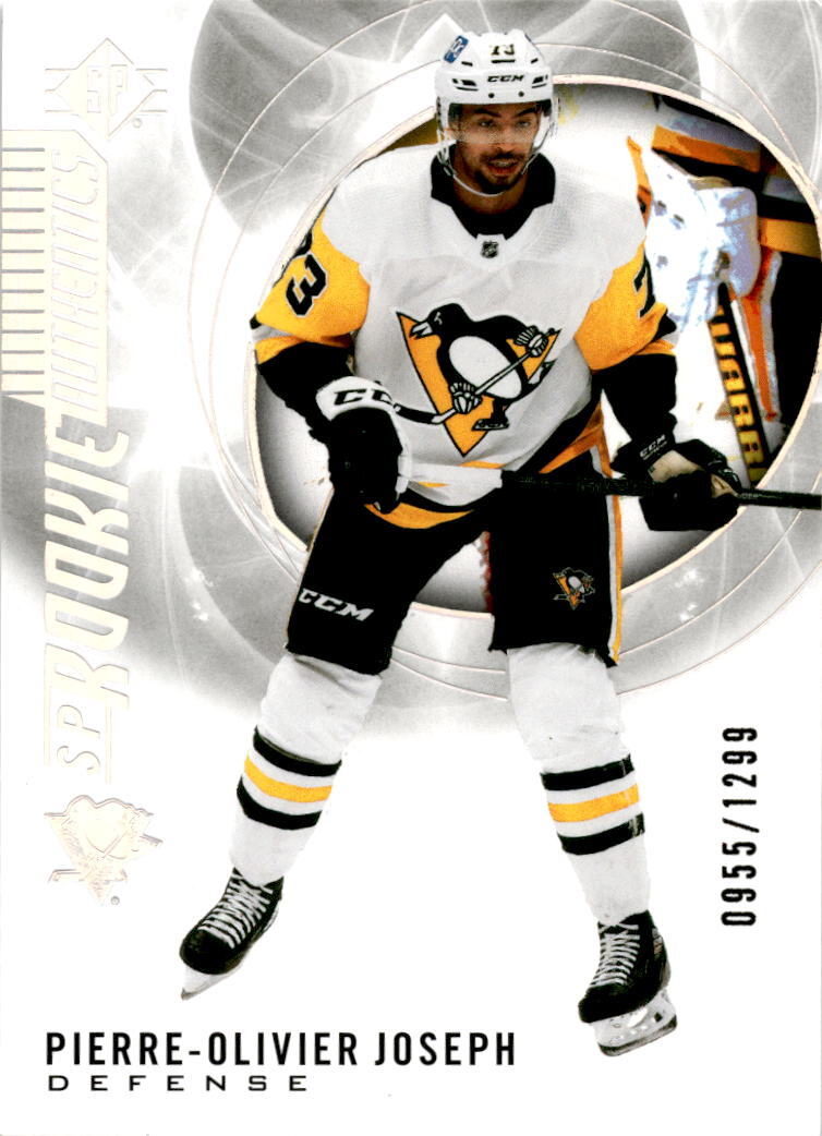 2020 Upper Deck SP #107 Rookie Authentics Pierre-Olivier Joseph /1299 Pegins