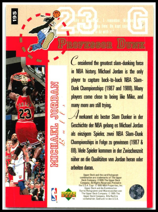 1995-96 Collector's Choice #195 Michael Jordan Chicago Bulls