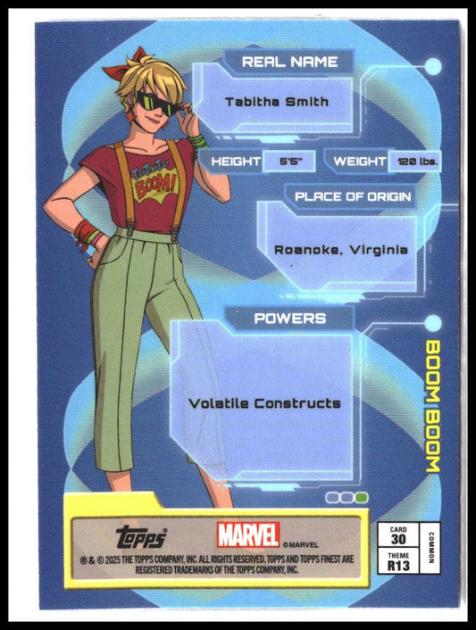 Boom Boom #30 2025 Topps Finest X-Men '97