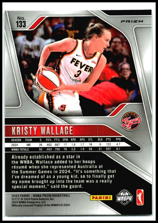 2024-25 Panini Prizm WNBA Silver #133 Kristy Wallace Fever