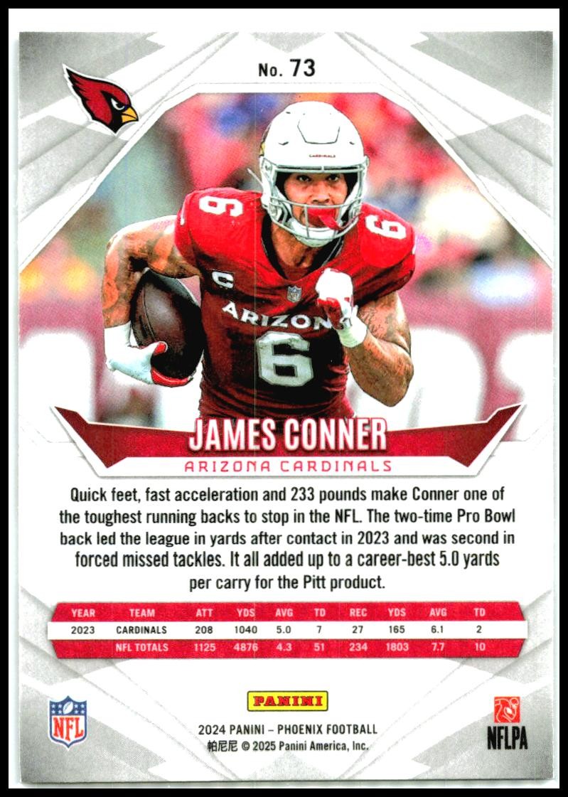 2024 Panini Phoenix #73 James Conner Arizona Cardinals
