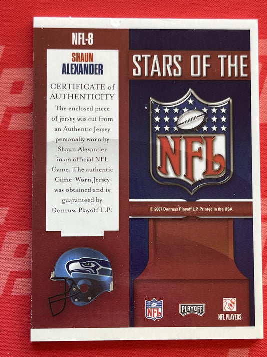 2007 Playoff Prestige Stars of the NFL Materials #NFL-8 Shaun Alexander Seattle