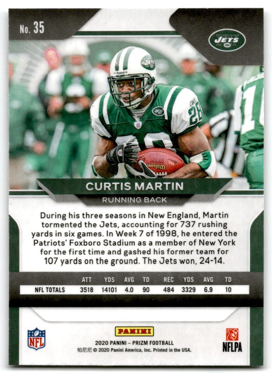 2020 Panini Prizm Curtis Martin New York Jets #35