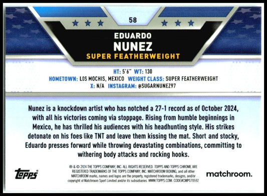 2024 Topps Chrome Boxing #58 Eduardo Nunez