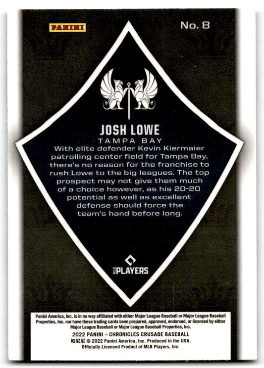 2022 Panini Chronicles Crusade Josh Lowe Rookie Tampa Bay Rays #8