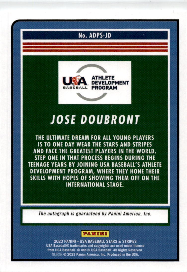 2023 Stars & Stripes #ADPS-JD Jose Doubront Auto