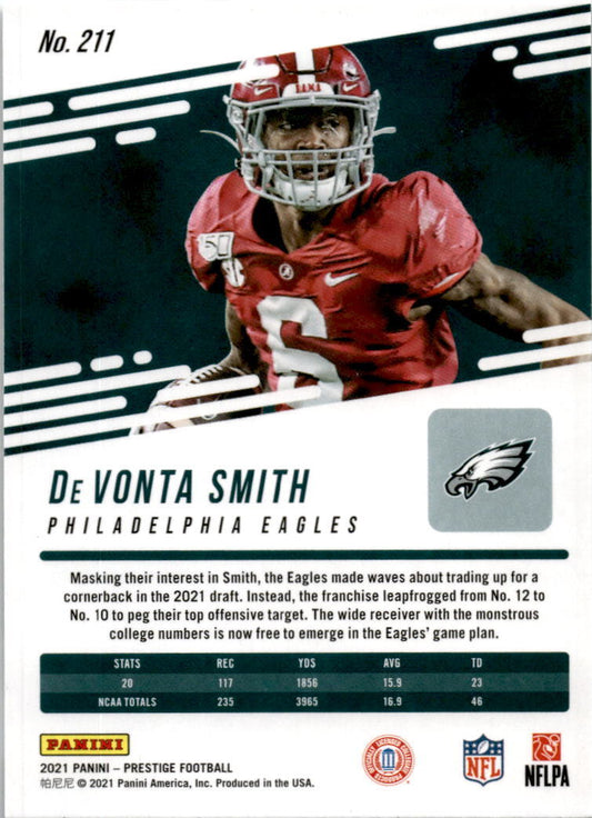 2021 Prestige #PA-BW DeVonta Smith RC