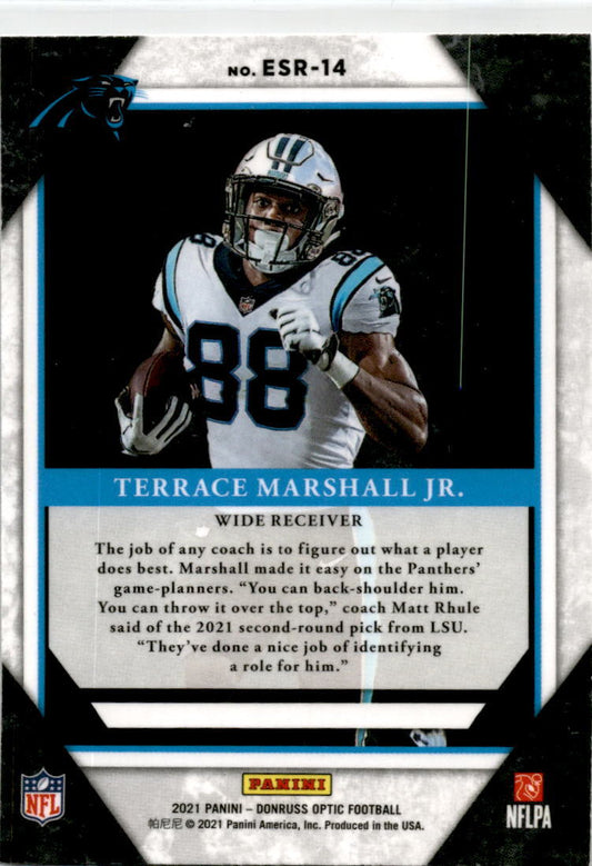 2021 Donruss Optic Elite Series #ESR-14 Terrace Marshall Jr. RC Carolina Panther