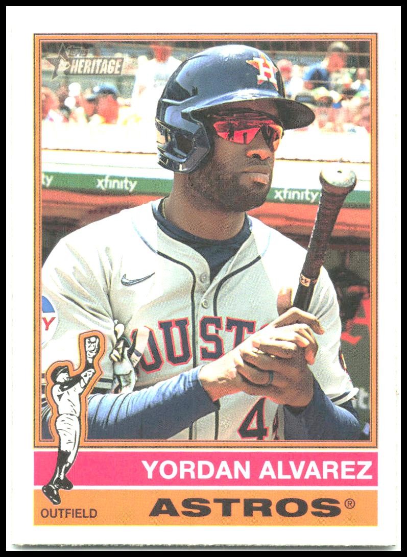 2025 Topps Heritage Cartoon Variation #500 Yordan Alvarez Astros
