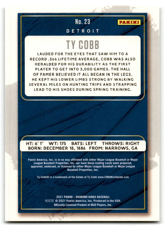 2021 Panini Diamond Kings Ty Cobb Detroit Tigers #23
