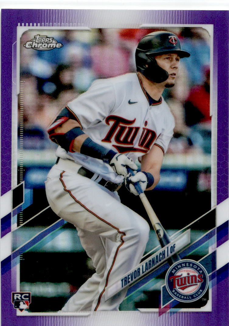 2021 Topps Chrome Update Purple Refractor #USC69 Trevor Larnach Rookie Twins