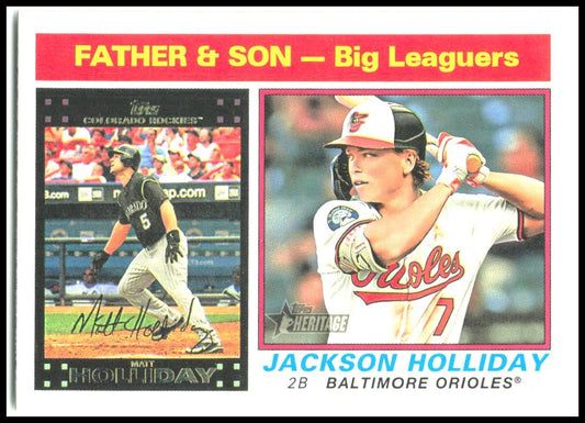 2025 Topps Heritage #P211 Matt Holliday Colorado Rockies