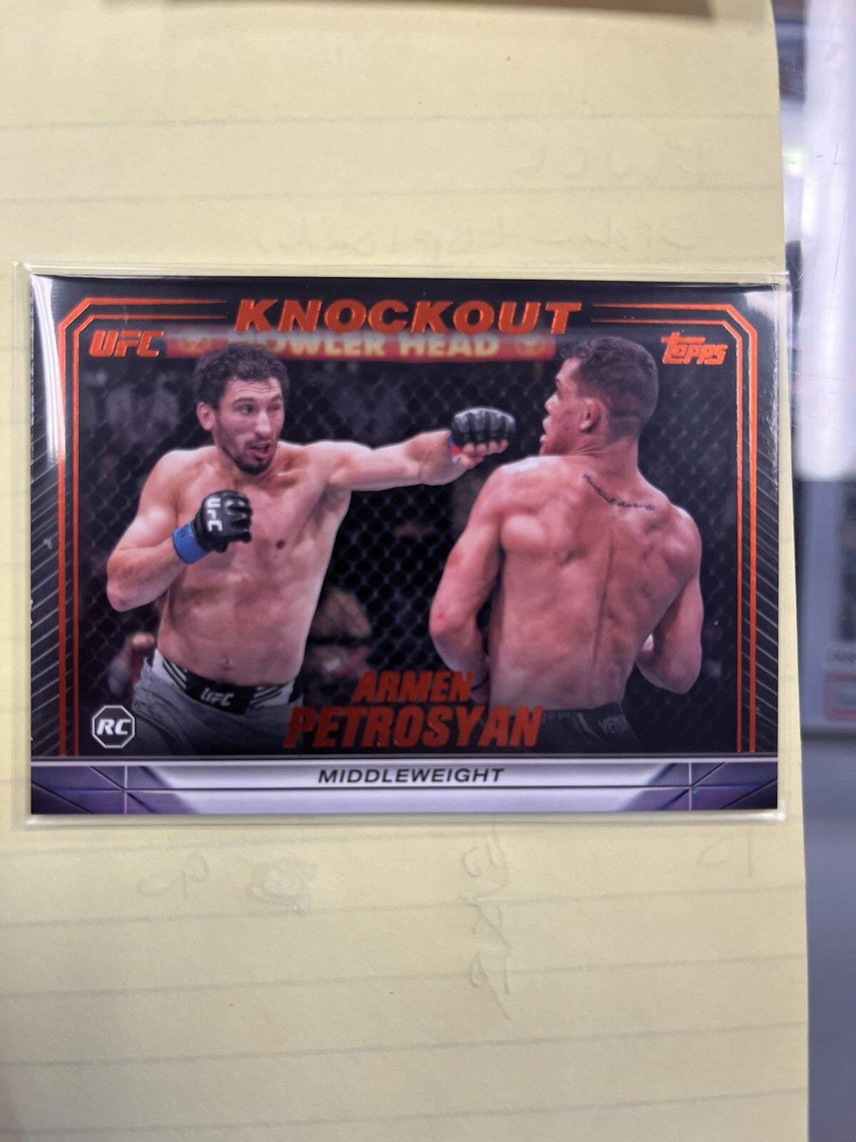 2024 Topps UFC Knockout Orange Armen Petrosyan