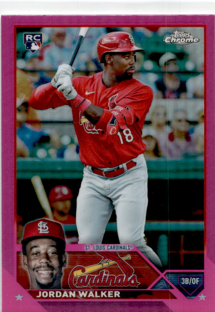2023 Topps Chrome Pink Refractor #209 Jordan Walker St. Louis Cardinals
