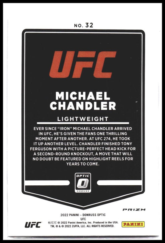 Michael Chandler #32 2022 Donruss Optic UFC