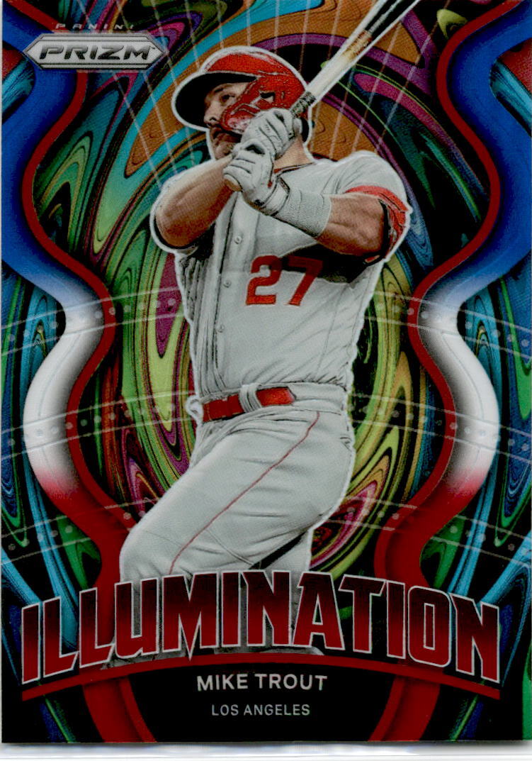 2022 Panini Prizm Red/White/Blue Prizm #IL-10 Mike Trout Los Angeles Angels