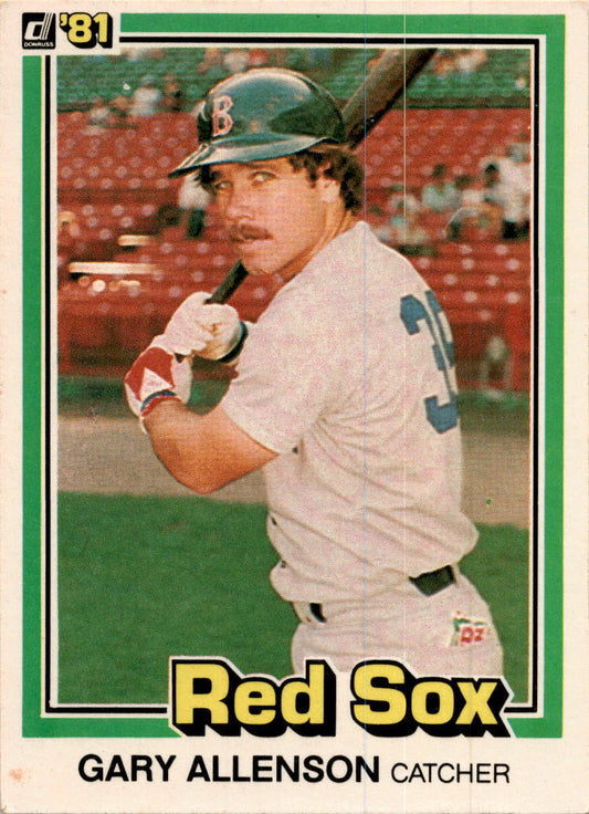 1981 Donruss #455 Gary Allenson Boston Red Sox