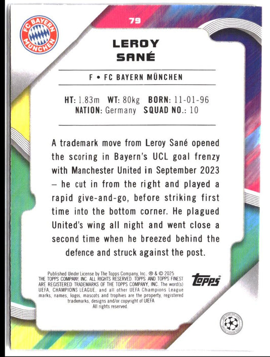 Leroy Sané #79 2024-25 Finest UEFA Club Competitions
