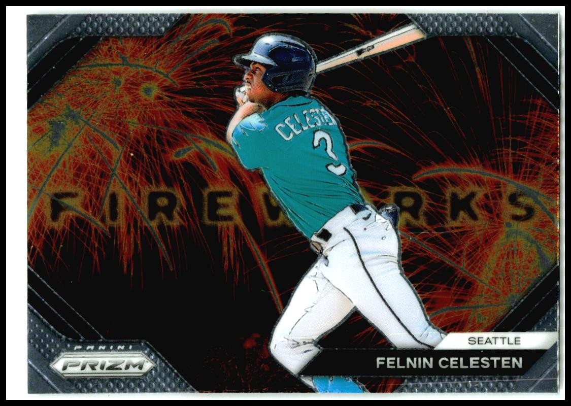 2024 Panini Prizm Fireworks #20 Felnin Celesten Seattle Mariners