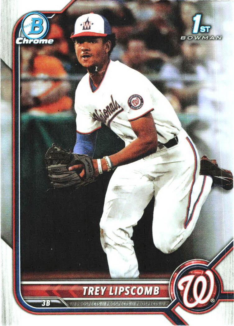 2022 Bowman Draft #BD-197 Trey Lipscomb Washington Nationals