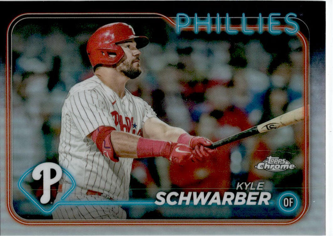 2024 Topps Chrome Refractor #71 Kyle Schwarber Philadelphia Phillies