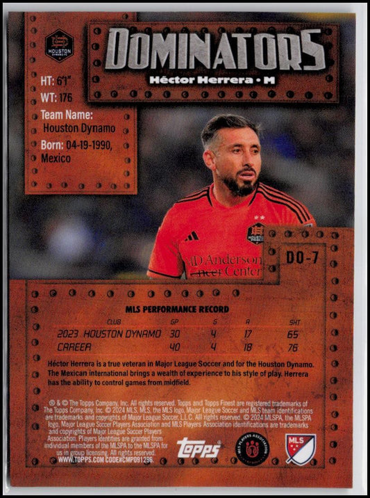 2024 Finest MLS #DO-7 Héctor Herrera Finest Dominators