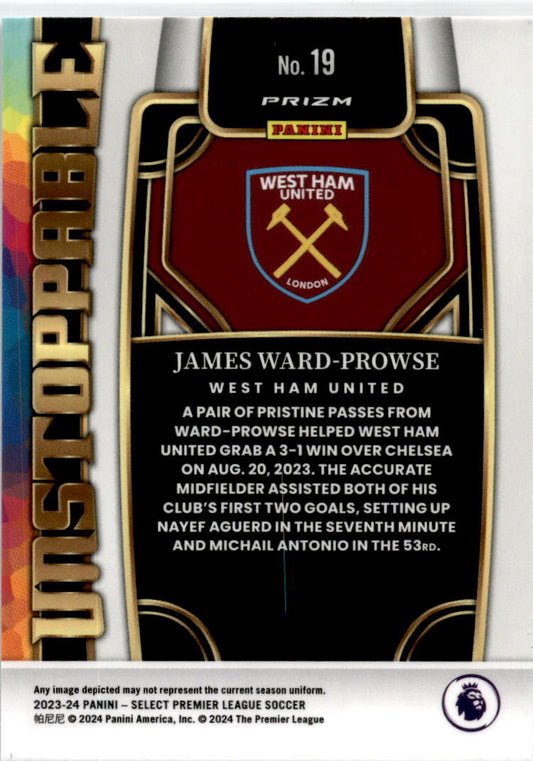 2023-24 Panini Select Premier League Unstopperable Silver #19 James Ward-Prowse