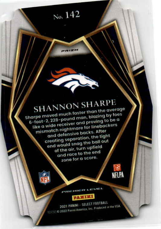 2021 Panini Select #142 Shannon Sharpe Denver Broncos