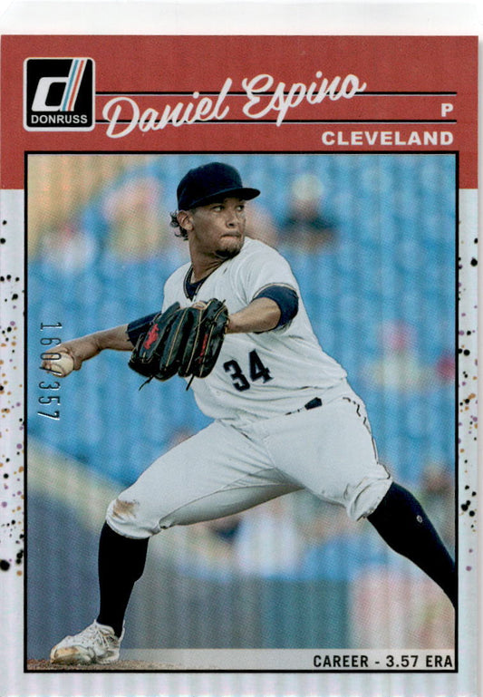 2023 Donruss Career Stat Line#245 Daniel Espino  /357 Cleveland Indians