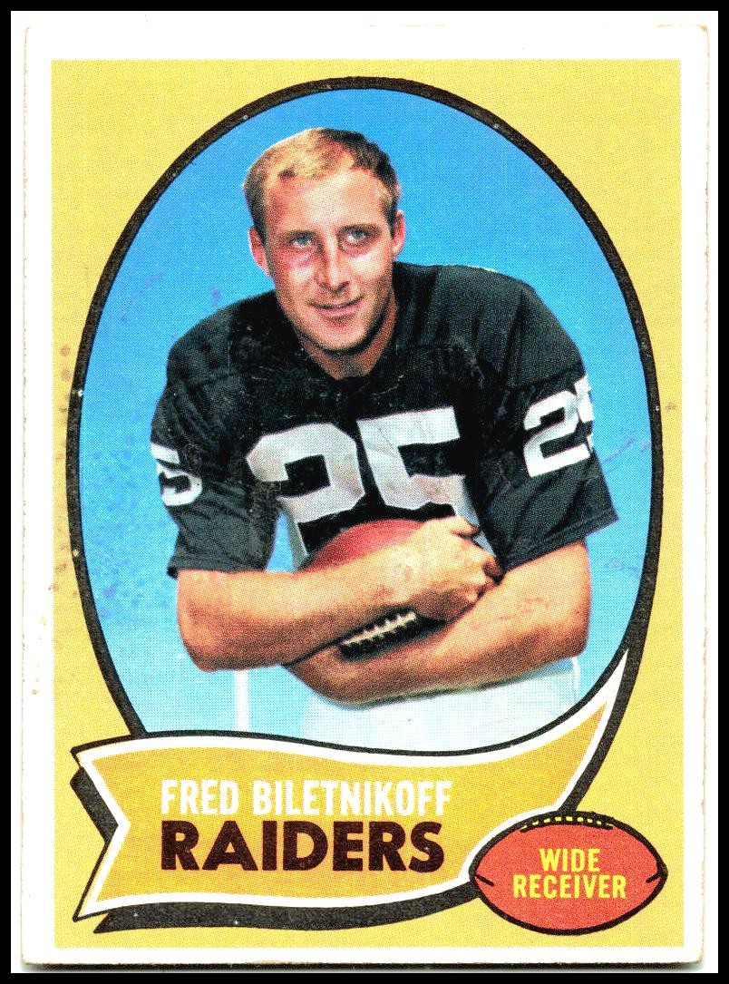 1970 Topps #85 Fred Biletnikoff Oakland Raiders